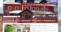 Desktop Screenshot of penzion-bela.cz